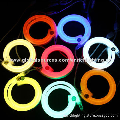 Outdoor Building Decoration Flexible LED Neon Lights, 16 x 28mm Size, 5W/M Power, 80 LEDs/M, IP65New